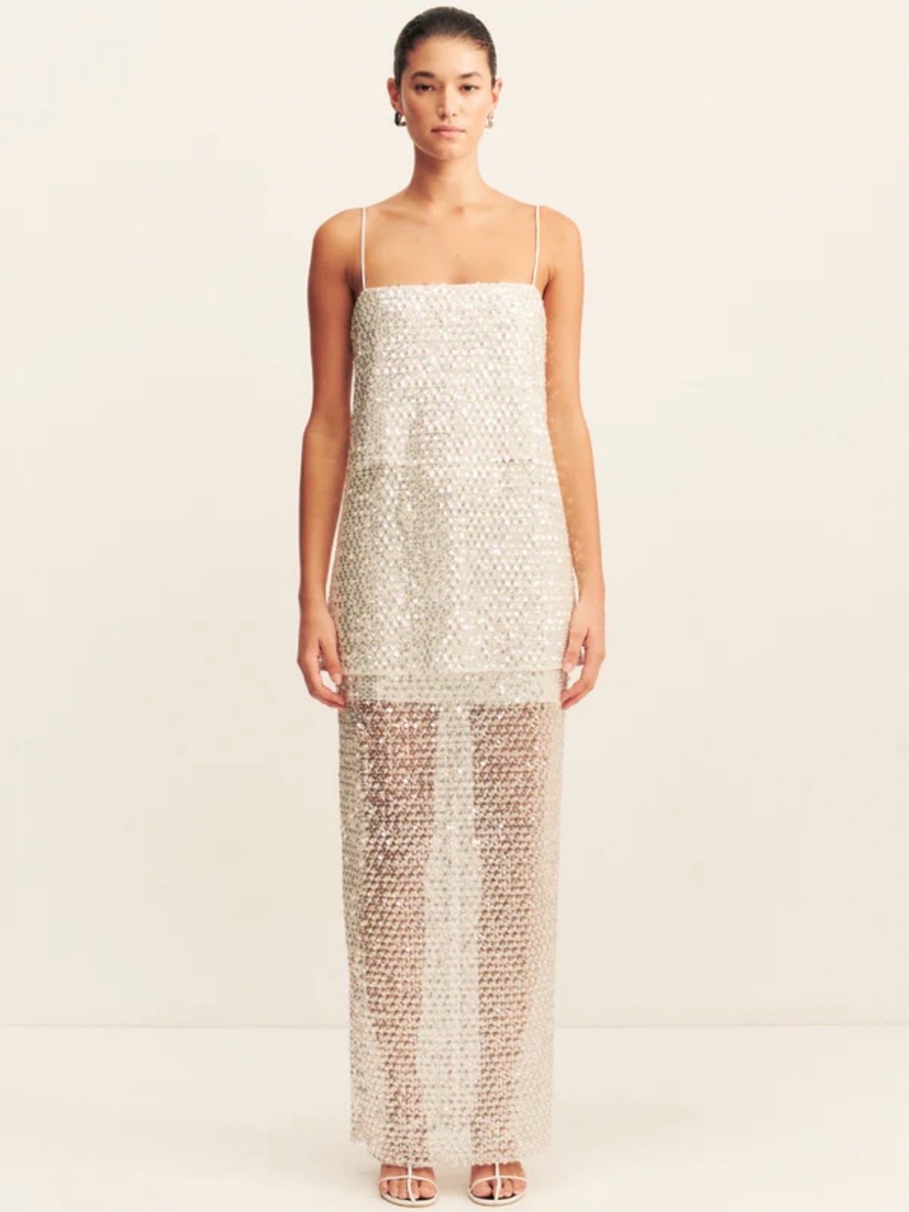 Shona Joy Asteri Long Line Cami Silver